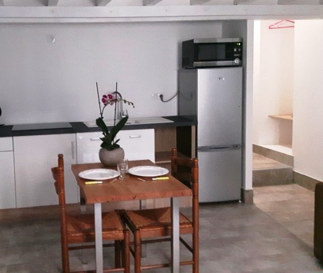 République appartement T1bis meublé professionnel 70m² à Sathonay Camp avec cuisine