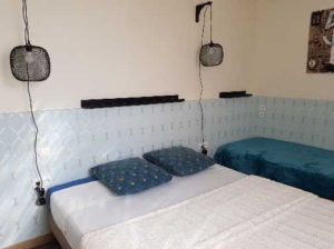 Chambre Ouest - Rose des vents de Sathonay - lit double et d'appoint